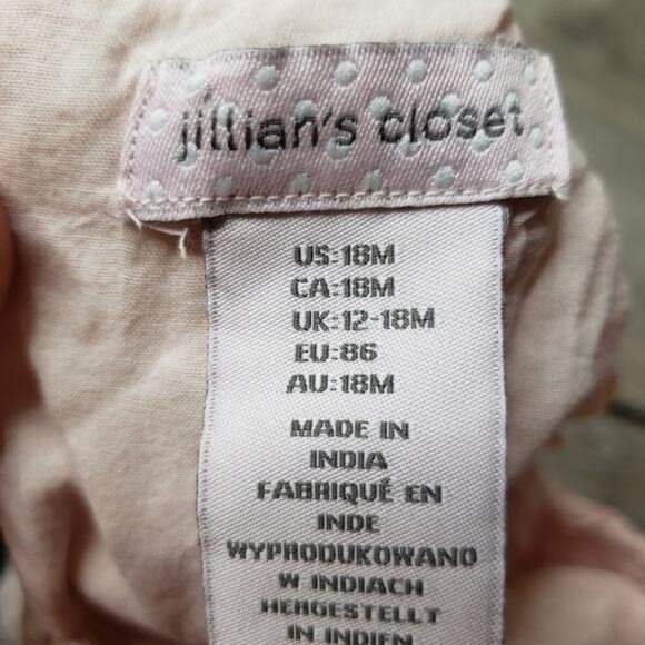 Jillians Closet Infant Pink Swiss Dot Tulle Party Dress 18M birthday princess - Picture 5 of 10